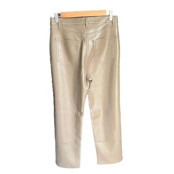 Wilfred x Aritzia - The Melina Vegan Leather Straight Leg Pants Sz 4 - Picture 7 of 11